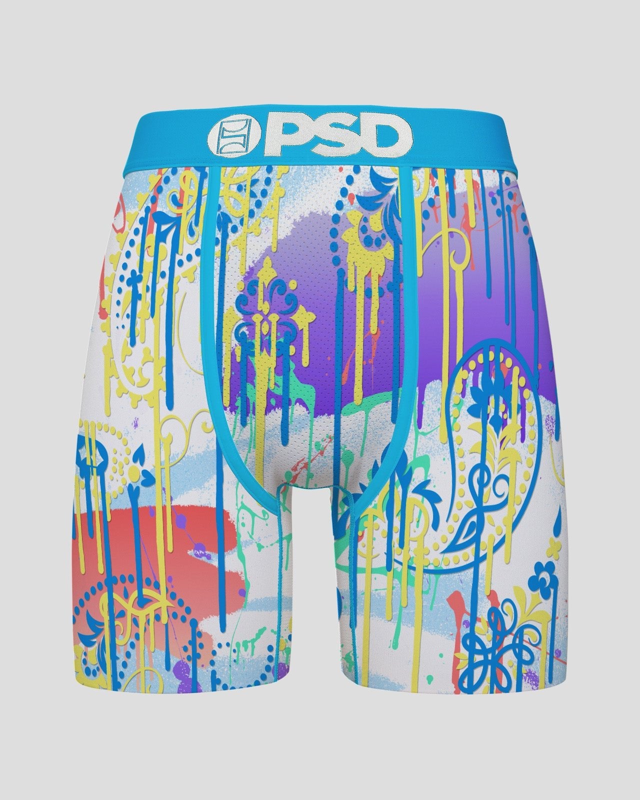 Men's Fresh Paisley Drip Boxers PSD Underwear - Tops and Bottoms USA