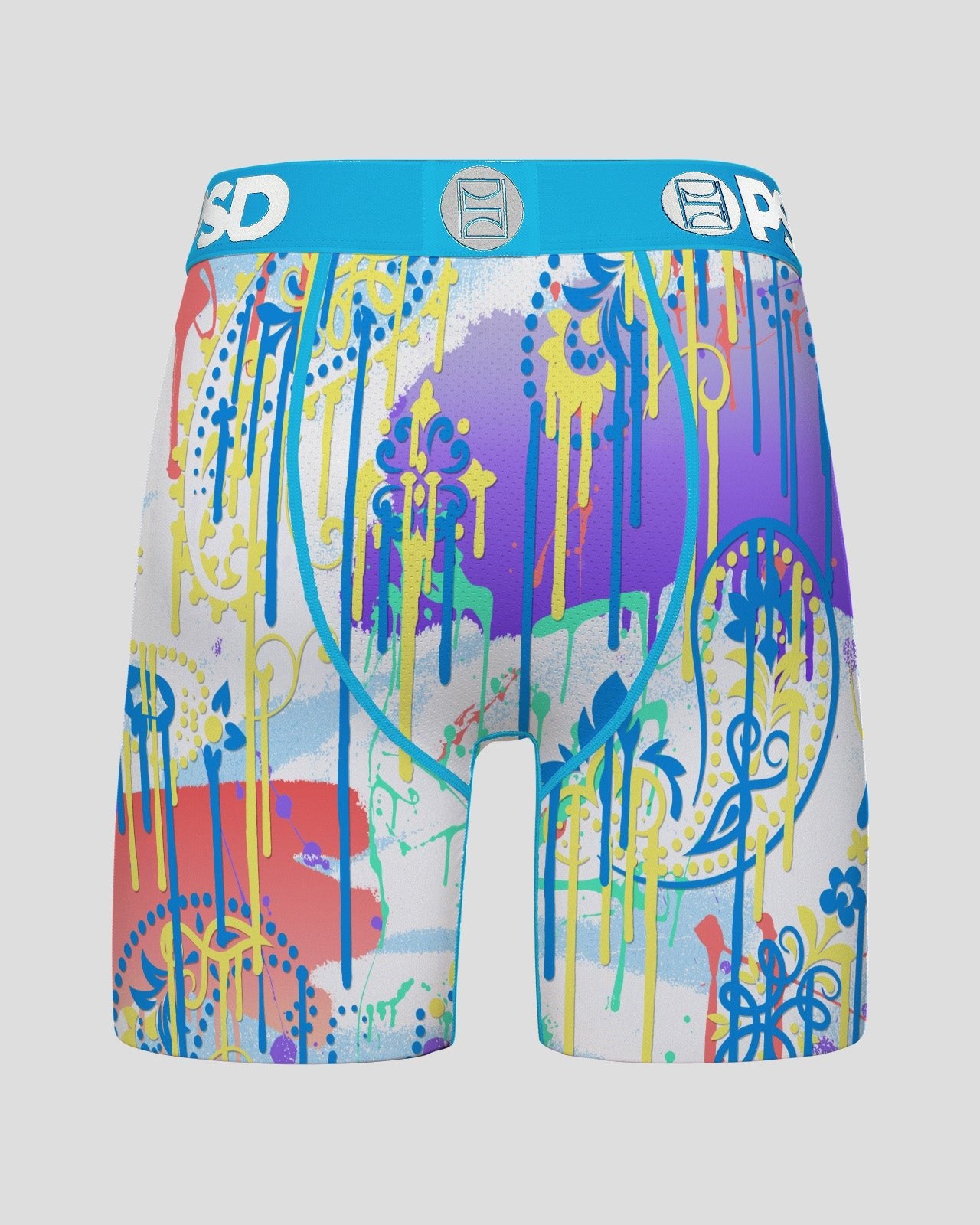 Men's Fresh Paisley Drip Boxers PSD Underwear - Tops and Bottoms USA