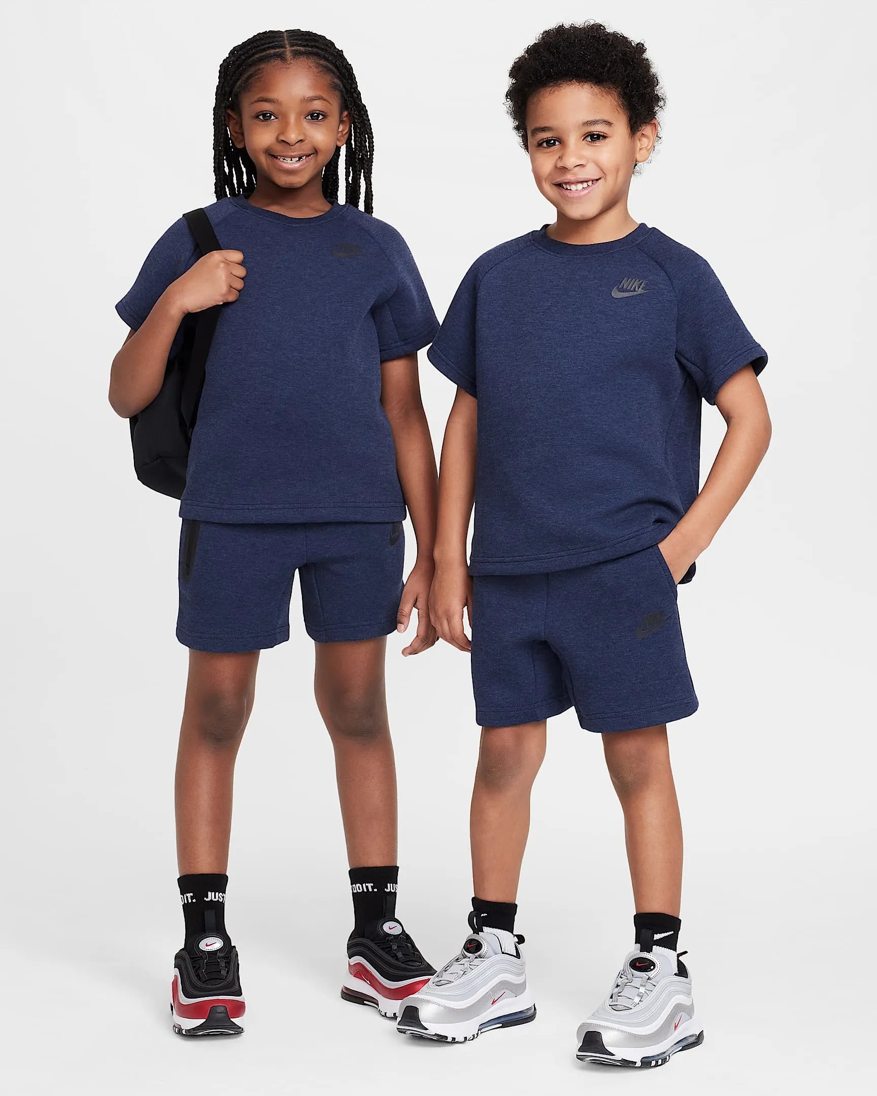Kid's Sportswear Tech Fleece 2 - Piece Knit Shorts Set Nike - Tops and Bottoms USA