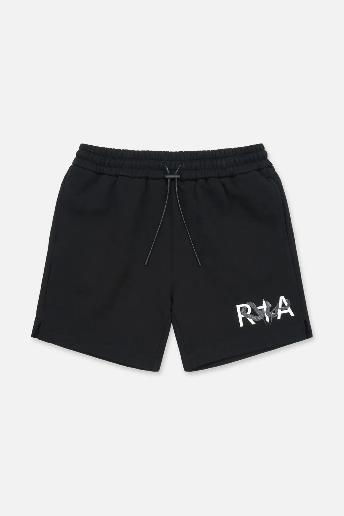 Men's Clyde Black Snake Logo Shorts RTA - Tops and Bottoms USA