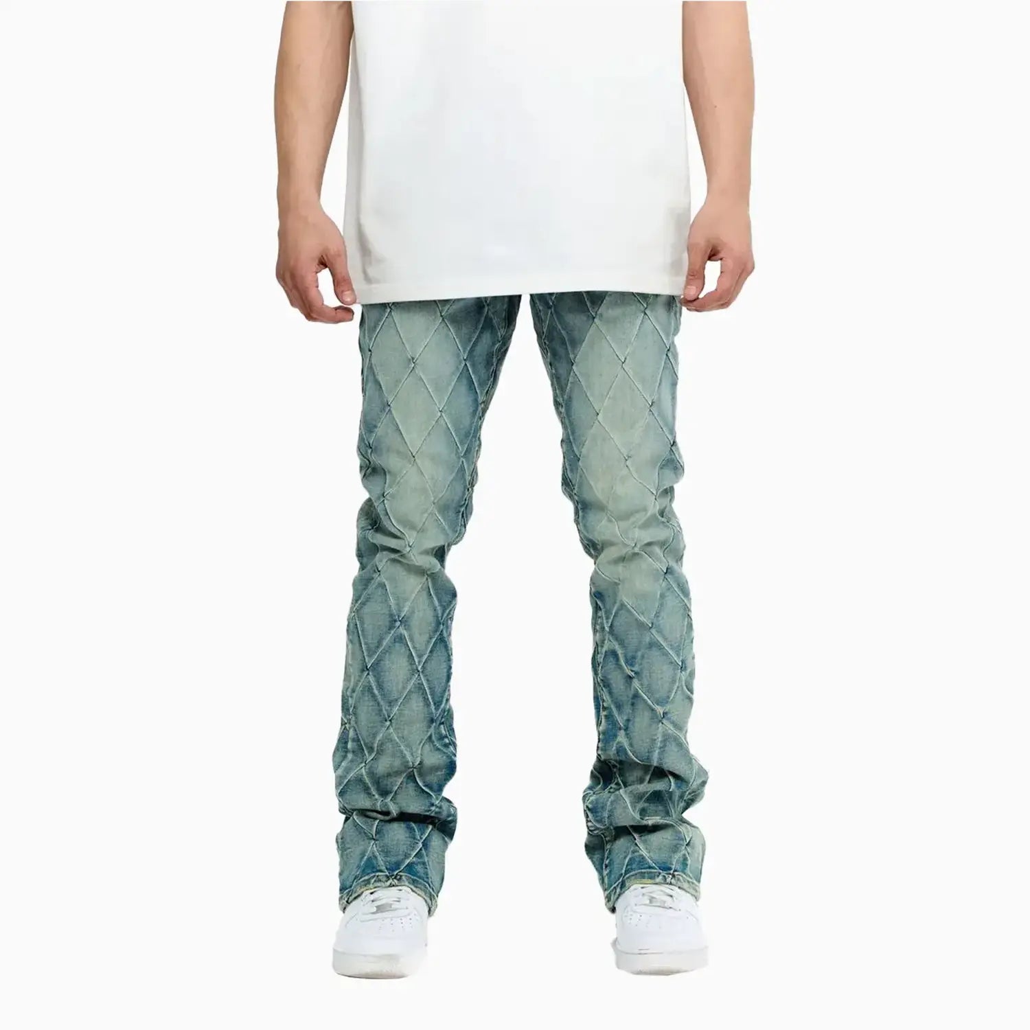 Men's Tire Stacked Skinny Pant Valabasas - Tops and Bottoms USA